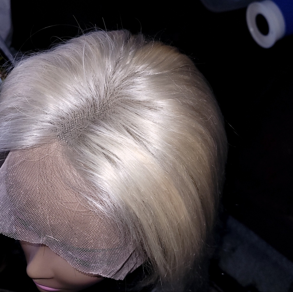 100% Human Hair Platinum Wig! 13×6 Lacefront! Brand New! - Picture 3 of 9